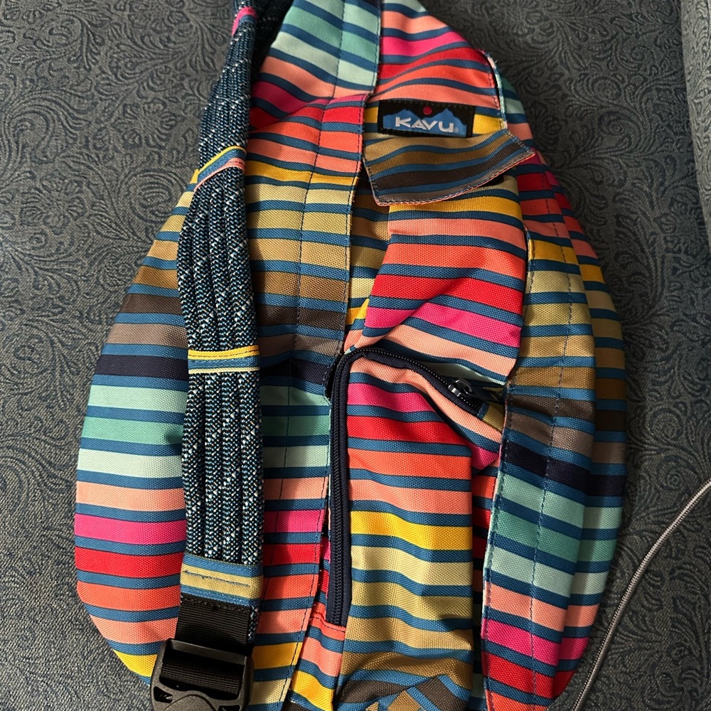 Kavu Multicolor Striped Backpack